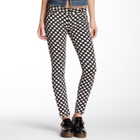 BOGO50% Ettiene Marcel Polka Dot Jeans - Picture 2 of 8
